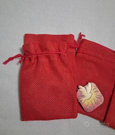 Sacchetti sacramenti cresima lotto 6 pezzi 