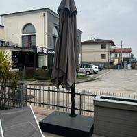 ombrellone con pistoni a gas