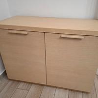 Mobile credenza rovere chiaro legno massiccio