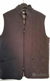 Gilet da uomo trapuntato blu nuovissimo