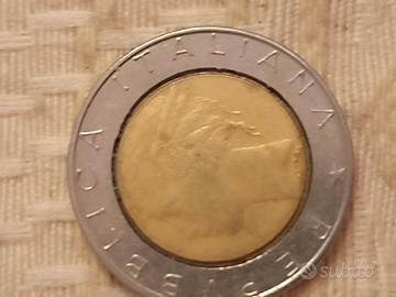 moneta da Lire 500 del 1988 