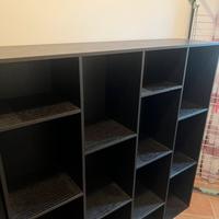 Libreria / scaffale a cubi marrone scuro