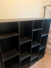 Libreria / scaffale a cubi marrone scuro
