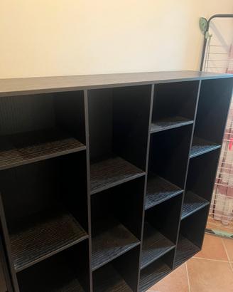 Libreria / scaffale a cubi marrone scuro