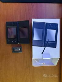 Nintendo DS Lite nero con scatola e cartuccia