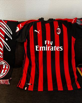 Lotto AC Milan maglia sciarpa gagliardetto