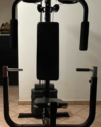 vidaXL Panca Multifunzione Fitness con Pesi