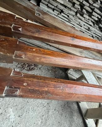 Colonne antiche in legno Pitch-Pine