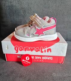 sneakers Garvalin n 23 scarpe bambinA rosa argento