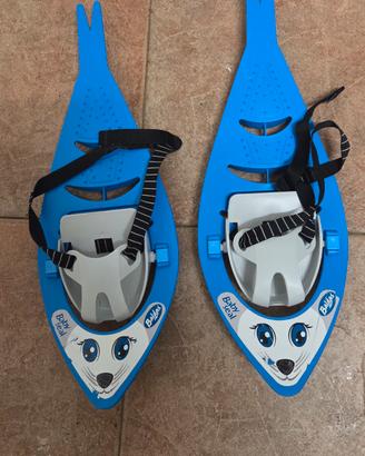 Ciaspole da bambino Ferrino a forma di balena