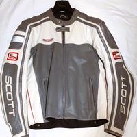 Giacca moto in pelle Scott