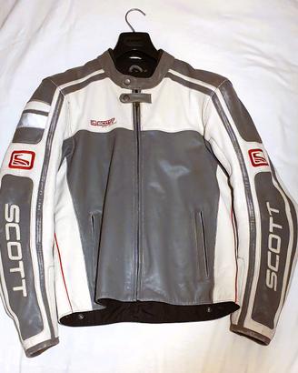 Giacca moto in pelle Scott