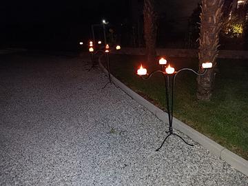 candelieri  in ferro battuto 