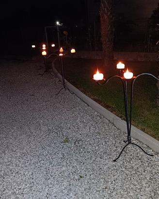candelieri  in ferro battuto 