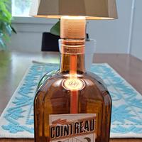 lampada led ricaricabile con bottiglia cointreau