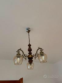Lampadario Vintage  a 3 luci
