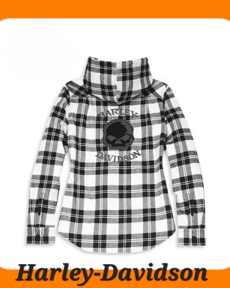CAMICIA IN FLANELLA DONNA WILLIE G SKULL H-D