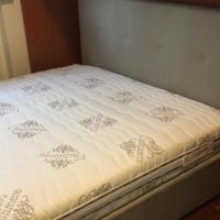letto matrimoniale contenitore ecopelle