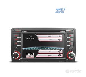 RADIO NAVIGATORE 7" PER AUDI A3 8P 03-12 USB GPS 