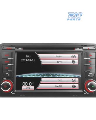 RADIO NAVIGATORE 7" PER AUDI A3 8P 03-12 USB GPS 