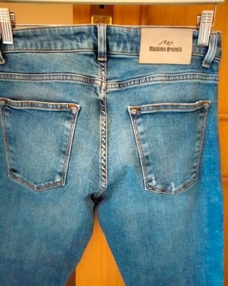 Jeans uomo Massimo Brunelli. Denim blù chiaro