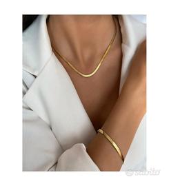 Set collana con bracciale donna argento sterling 