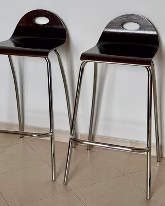 Coppia Sgabelli Bar Cucina Penisola Isola Design