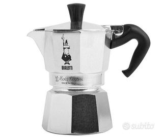 Moka Caffettiera con Fascia, Alluminio, Argento