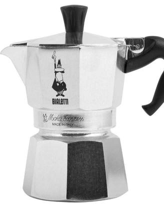 Moka Caffettiera con Fascia, Alluminio, Argento