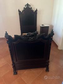 Letto antico in ferro battuto