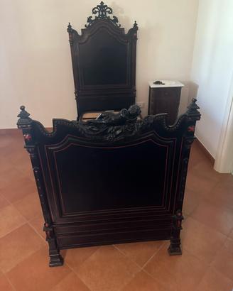 Letto antico in ferro battuto