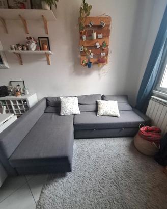 Divano letto  Friheten grigio come nuovo 