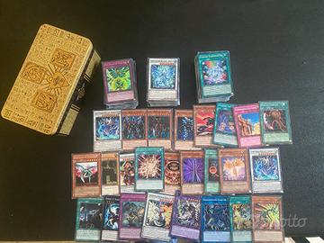 Lotto carte Yu gi oh + tin 