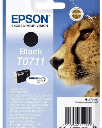 Cartuccia inchiostro Epson T0711 nero originale