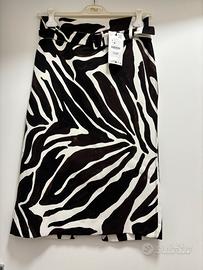 Gonna animalier Zara tg. S nuova