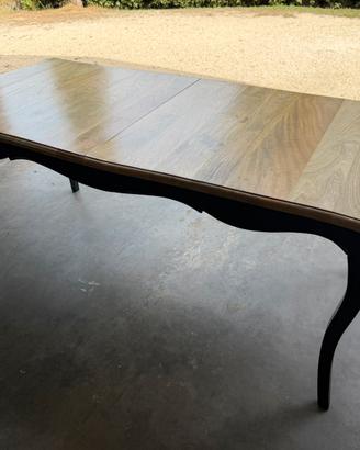 tavolo in legno massello rovere allungabile
