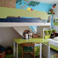 Letto a castello scorrevole a scomparsa