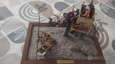 diorama, figura gruppo, in piombo