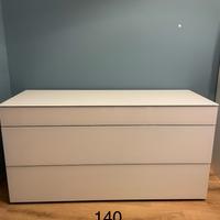 Cassettiera legno e vetro temperato Imab Group