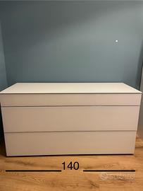 Cassettiera legno e vetro temperato Imab Group