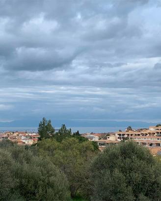 Sarroch, (CA), villa a schiera panoramica