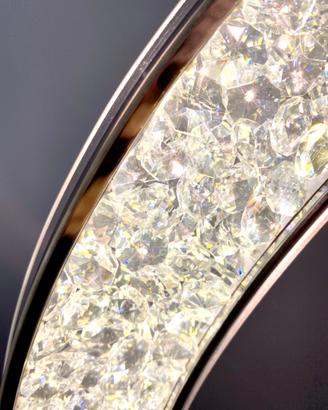 LAMPADARIO LED A SOSPENSIONE c/Cristalli Sil Lux
