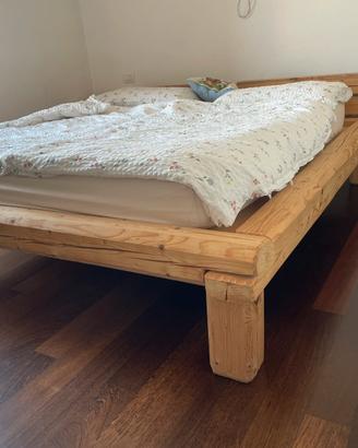 LETTO ARTIGIANALE IN ABETE