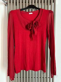 Maglia leggera con maniche trasparenti