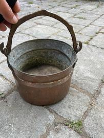 Pentola paiolo antico rame