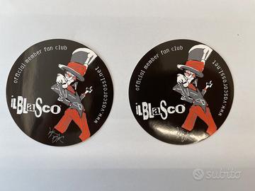 2 Adesivi Esclusivi Il Blasco Fan Club Vasco Rossi