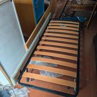 Rete letto singolo salvaspazio doghe in legno