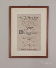 Documento storico originale 1765