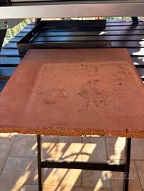 Pietra di cottura forno mono pizza a gas.