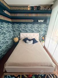 Letto matrimoniale + comodini Kartell